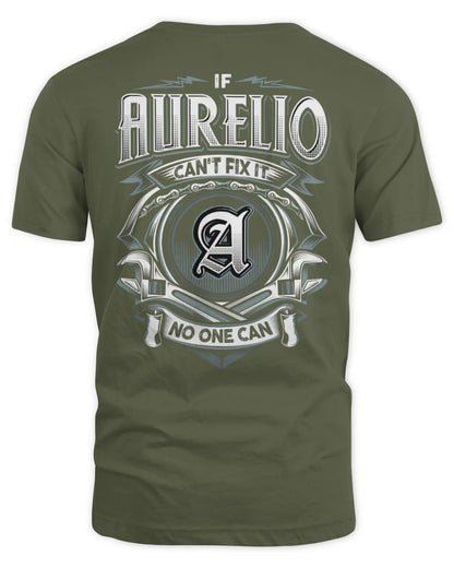 AURELIO AP81-K4-626 - Personalized Ahmed Quote Apparel “If Ahmed Can't Fix It, No One Can” - Unisex Standard T-Shirt - Military Green