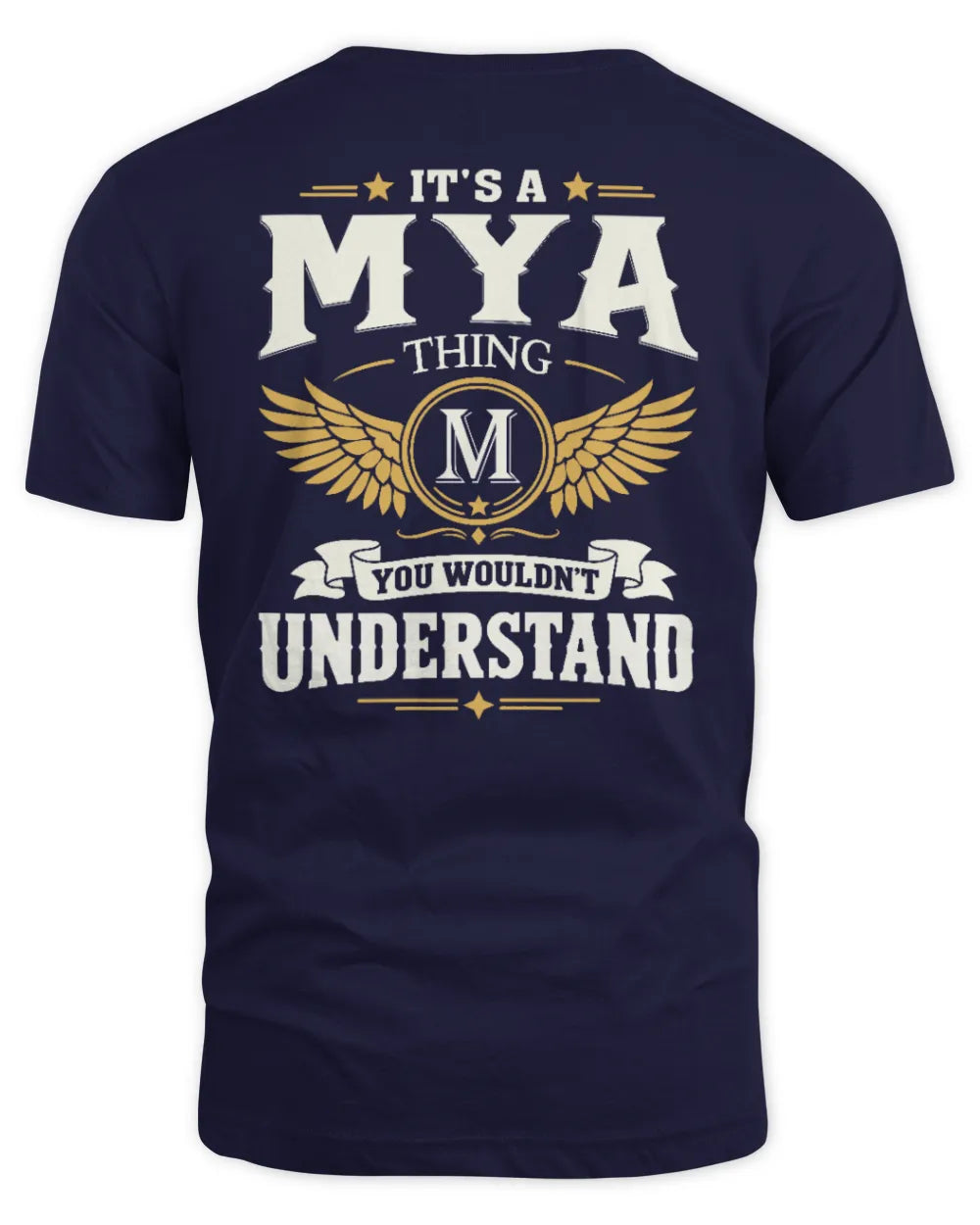 MYA KT06-M008 It’s a [NAME] Thing – You Wouldn’t Understand | Personalized Vintage T-Shirt - Unisex Standard T-Shirt - Navy