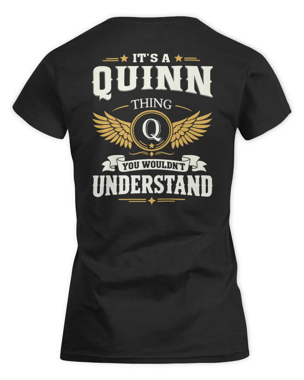 QUINN KT06-M008 It’s a [NAME] Thing – You Wouldn’t Understand | Personalized Vintage T-Shirt - Women's Standard T-Shirt - Black