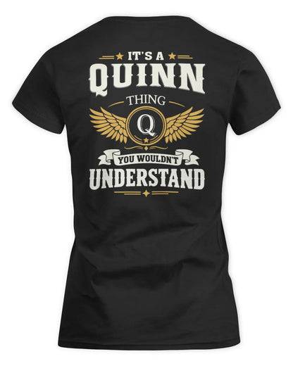 QUINN KT06-M008 It’s a [NAME] Thing – You Wouldn’t Understand | Personalized Vintage T-Shirt - Women's Standard T-Shirt - Black