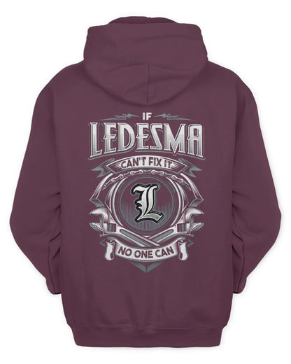 LEDESMA AP81-K4-626 - Personalized Ahmed Quote Apparel “If Ahmed Can't Fix It, No One Can” - Unisex Hoodie - Maroon
