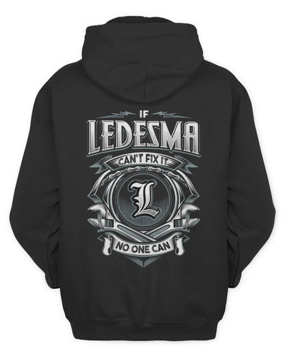 LEDESMA AP81-K4-626 - Personalized Ahmed Quote Apparel “If Ahmed Can't Fix It, No One Can” - Unisex Hoodie - Black