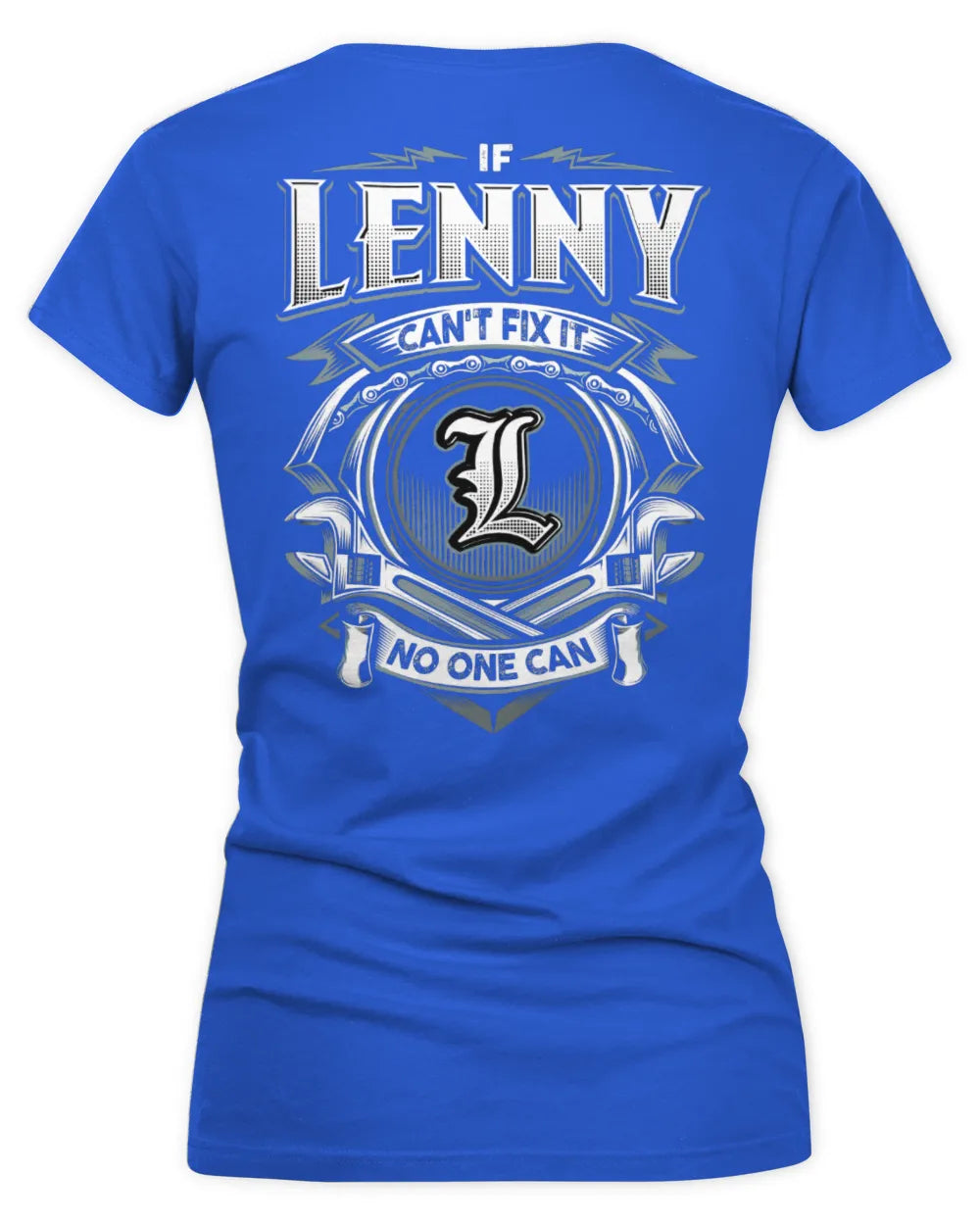 LENNY AP81-K4-626 - Personalized Ahmed Quote Apparel “If Ahmed Can't Fix It, No One Can” - Women's V-Neck T-Shirt - Royal
