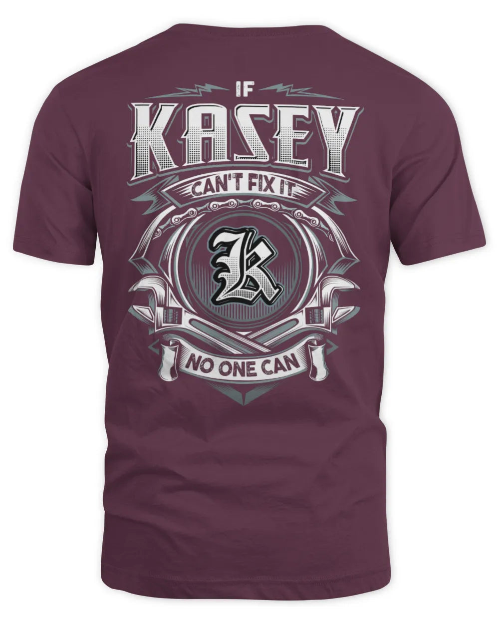 KASEY AP81-K4-626 - Personalized Ahmed Quote Apparel “If Ahmed Can't Fix It, No One Can” - Unisex Standard T-Shirt - Maroon