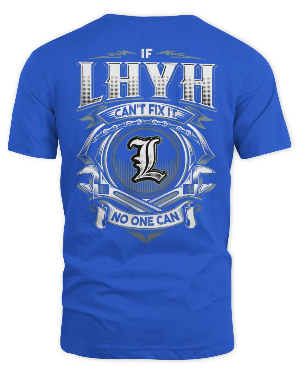 LHYH AP81-K4-626 - Personalized Ahmed Quote Apparel “If Ahmed Can't Fix It, No One Can” - Unisex Standard T-Shirt - Royal