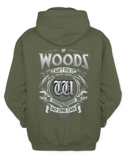 WOODS AP81-K4-626 - Personalized Ahmed Quote Apparel “If Ahmed Can't Fix It, No One Can” - Unisex Hoodie - Military Green