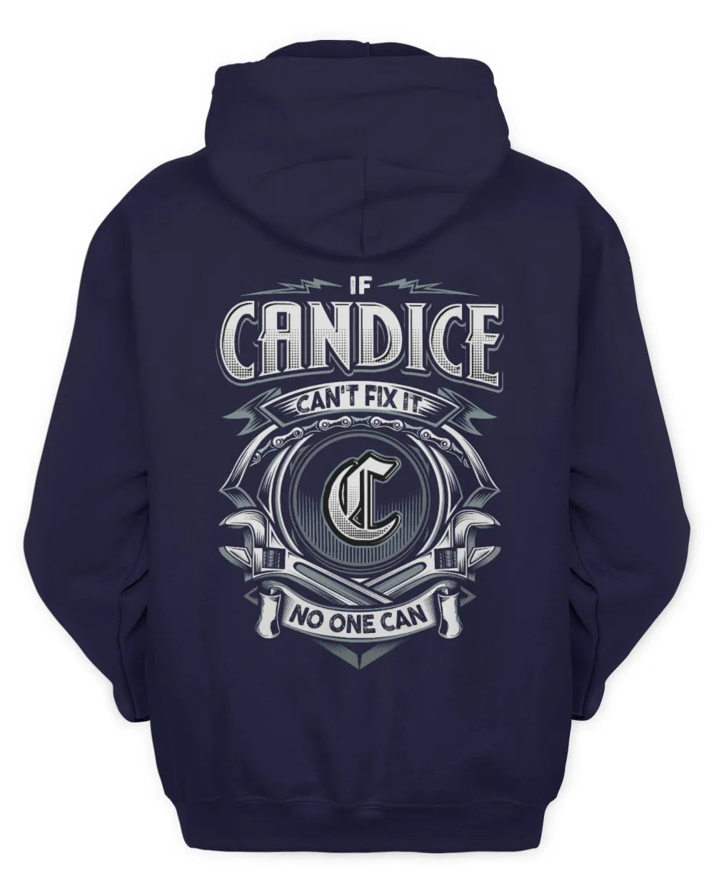 CANDICE AP81-K4-626 - Personalized Ahmed Quote Apparel “If Ahmed Can't Fix It, No One Can” - Unisex Hoodie - Navy