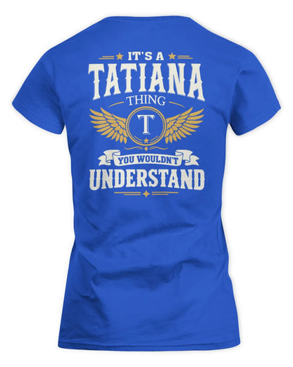 TATIANA KT06-M008 It’s a [NAME] Thing – You Wouldn’t Understand | Personalized Vintage T-Shirt - Women's Standard T-Shirt - Royal