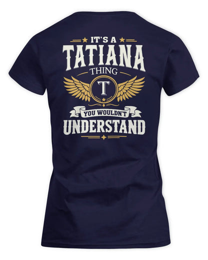 TATIANA KT06-M008 It’s a [NAME] Thing – You Wouldn’t Understand | Personalized Vintage T-Shirt - Women's Standard T-Shirt - Navy