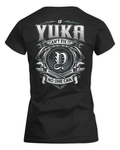 YUKA AP81-K4-626 - Personalized Ahmed Quote Apparel “If Ahmed Can't Fix It, No One Can” - Women's Standard T-Shirt - Black