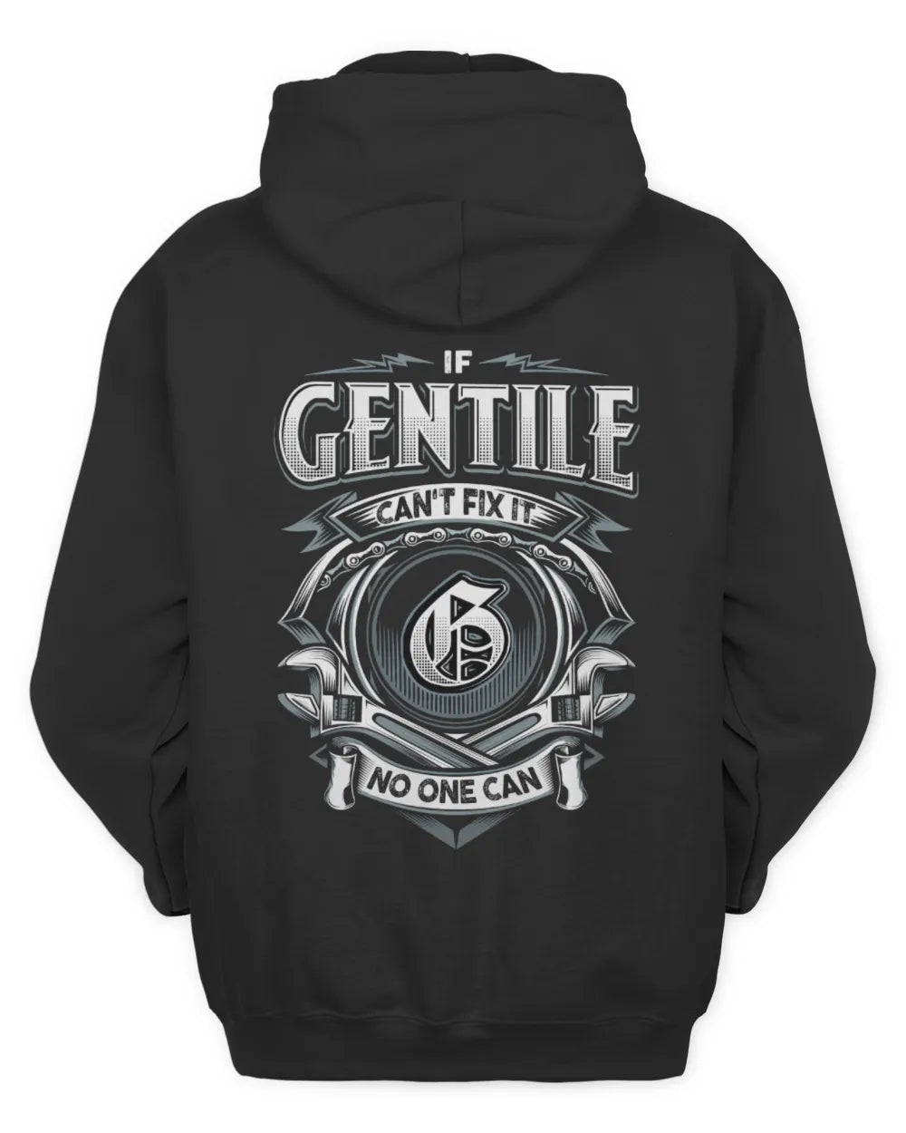 GENTILE AP81-K4-626 - Personalized Ahmed Quote Apparel “If Ahmed Can't Fix It, No One Can” - Unisex Hoodie - Black
