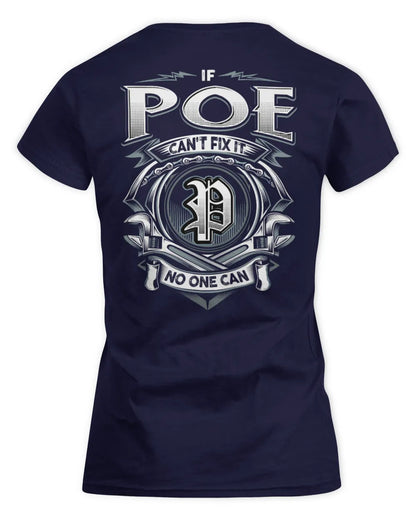 POE AP81-K4-626 - Personalized Ahmed Quote Apparel “If Ahmed Can't Fix It, No One Can” - Women's Standard T-Shirt - Navy