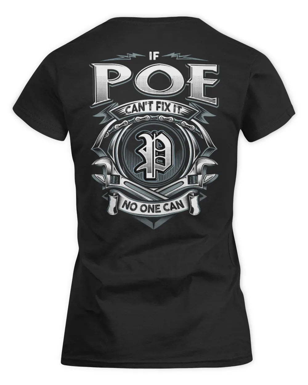 POE AP81-K4-626 - Personalized Ahmed Quote Apparel “If Ahmed Can't Fix It, No One Can” - Women's Standard T-Shirt - Black