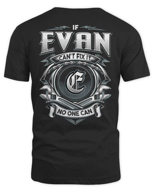 EVAN AP81-K4-626 - Personalized Ahmed Quote Apparel “If Ahmed Can't Fix It, No One Can” - Unisex Standard T-Shirt - Black