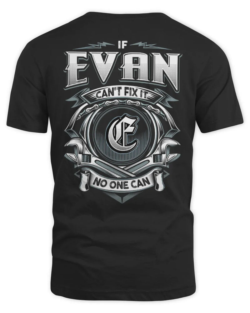 EVAN AP81-K4-626 - Personalized Ahmed Quote Apparel “If Ahmed Can't Fix It, No One Can” - Unisex Standard T-Shirt - Black