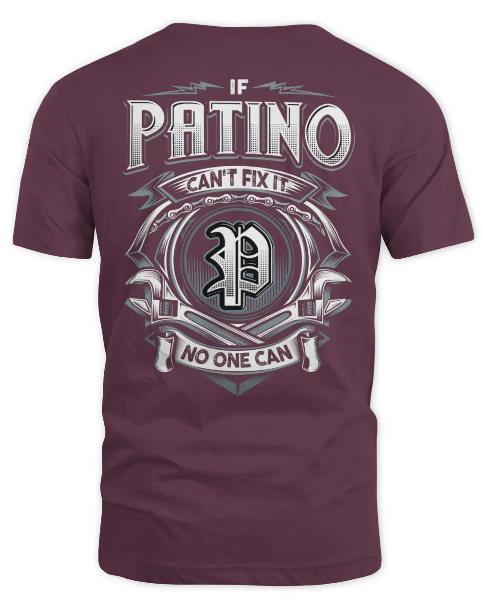 PATINO AP81-K4-626 - Personalized Ahmed Quote Apparel “If Ahmed Can't Fix It, No One Can” - Unisex Standard T-Shirt - Maroon
