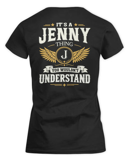 JENNY KT06-M008 It’s a [NAME] Thing – You Wouldn’t Understand | Personalized Vintage T-Shirt - Women's Standard T-Shirt - Black