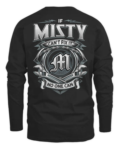 MISTY AP81-K4-626 - Personalized Ahmed Quote Apparel “If Ahmed Can't Fix It, No One Can” - Men's Long Sleeved T-Shirt - Black