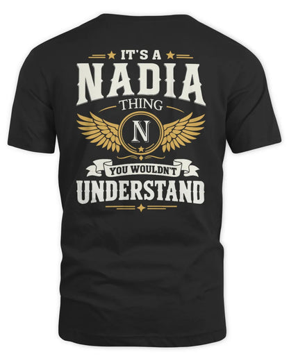 NADIA KT06-M008 It’s a [NAME] Thing – You Wouldn’t Understand | Personalized Vintage T-Shirt - Unisex Standard T-Shirt - Black