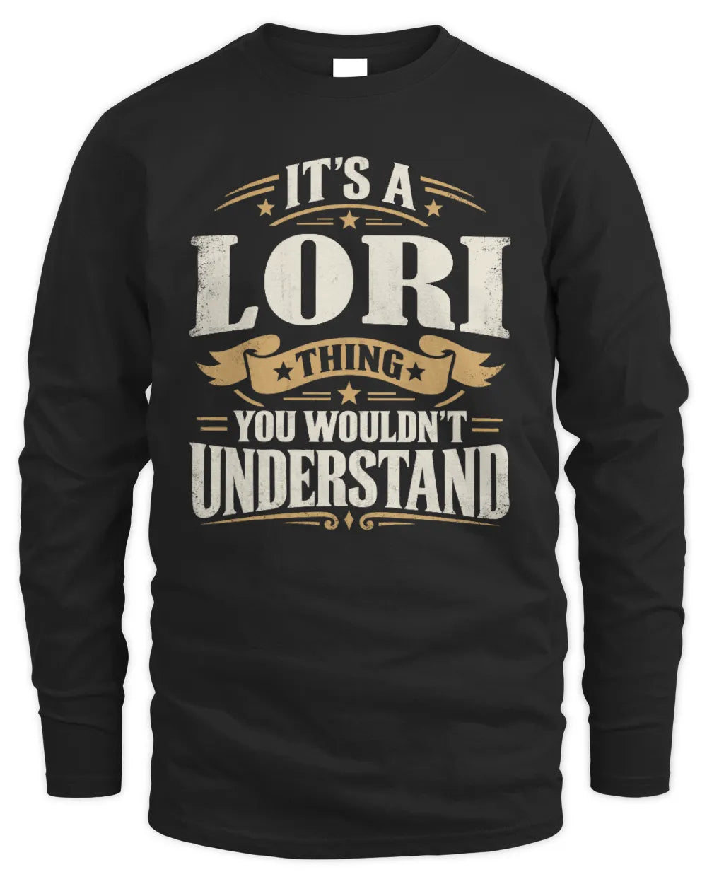 LORI P08 TH51 - Personalized “It’s a/an [NAME] Thing – You Wouldn’t Understand” Shirt - Men's Long Sleeved T-Shirt - Black