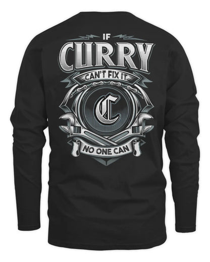 CURRY AP81-K4-626 - Personalized Ahmed Quote Apparel “If Ahmed Can't Fix It, No One Can” - Men's Long Sleeved T-Shirt - Black
