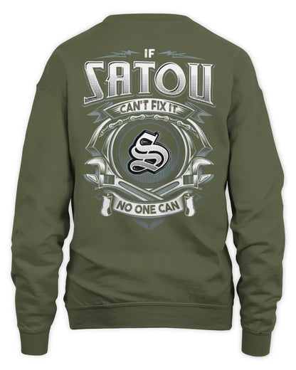 SATOU AP81-K4-626 - Personalized Ahmed Quote Apparel “If Ahmed Can't Fix It, No One Can” - Unisex Sweatshirt - Military Green