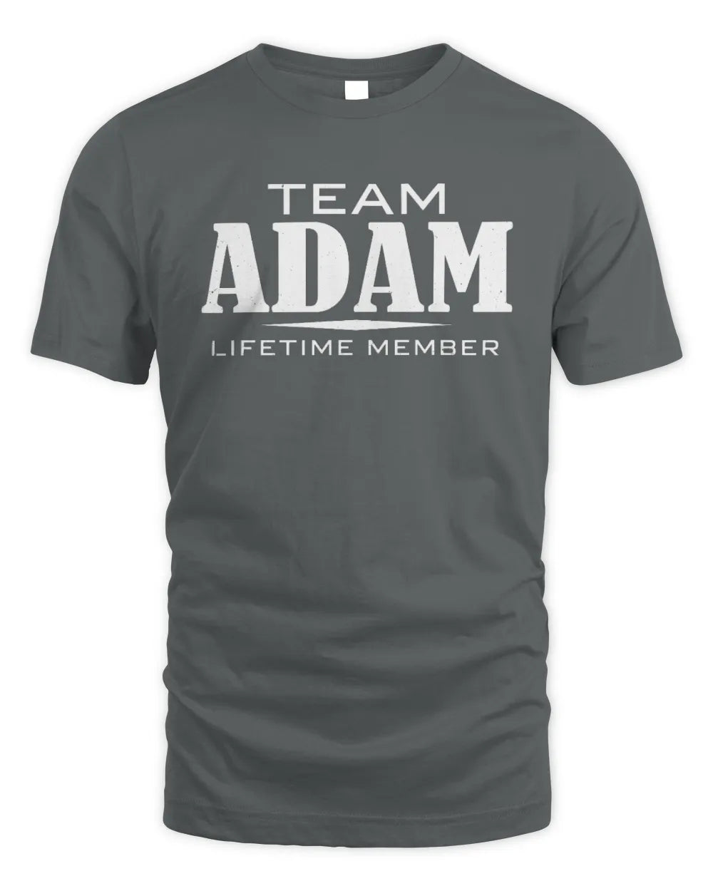 ADAM BL62-K4-128 - Personalized “Team NAME Lifetime Member” - Unisex Standard T-Shirt - Charcoal