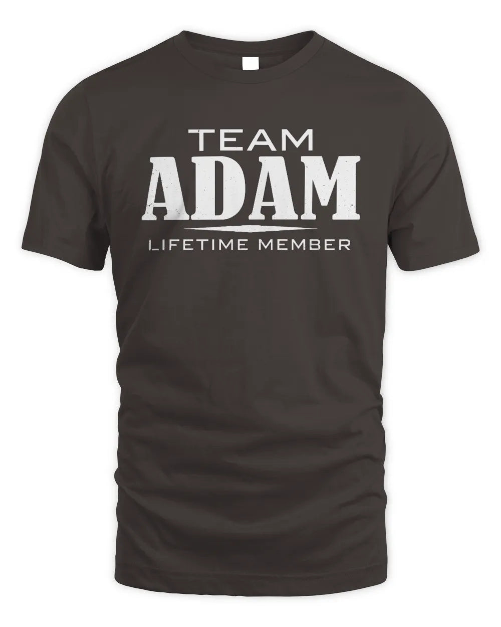 ADAM BL62-K4-128 - Personalized “Team NAME Lifetime Member” - Unisex Standard T-Shirt - Dark Chocolate