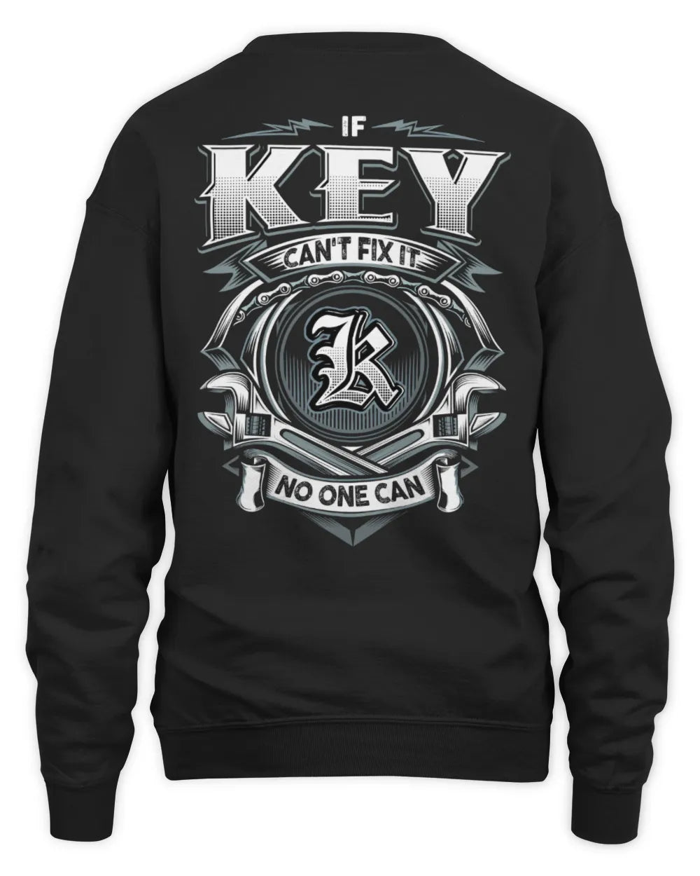 KEY AP81-K4-626 - Personalized Ahmed Quote Apparel “If Ahmed Can't Fix It, No One Can” - Unisex Sweatshirt - Black