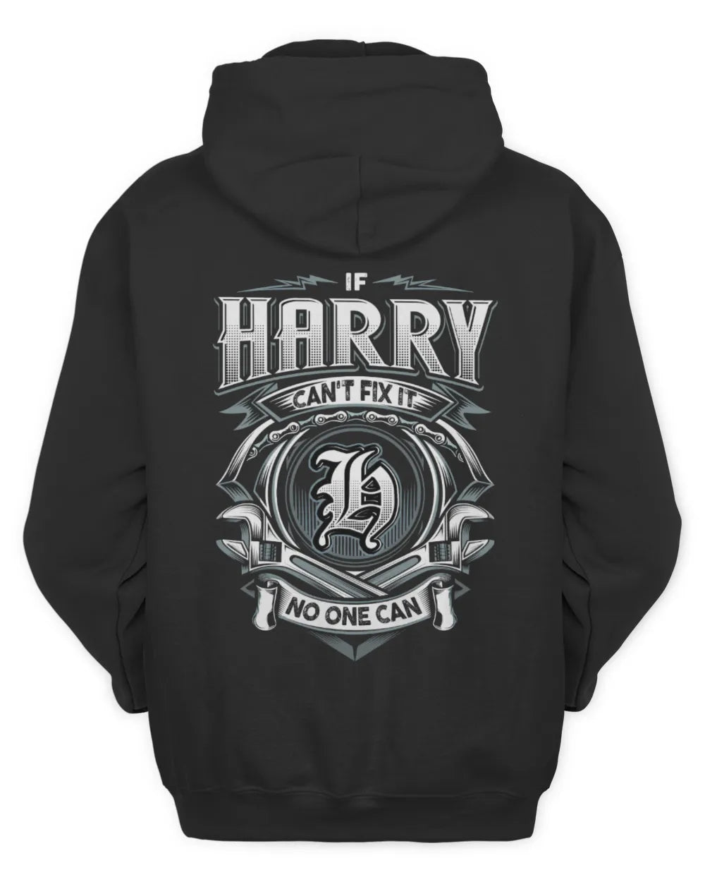 HARRY AP81-K4-626 - Personalized Ahmed Quote Apparel “If Ahmed Can't Fix It, No One Can” - Unisex Hoodie - Black