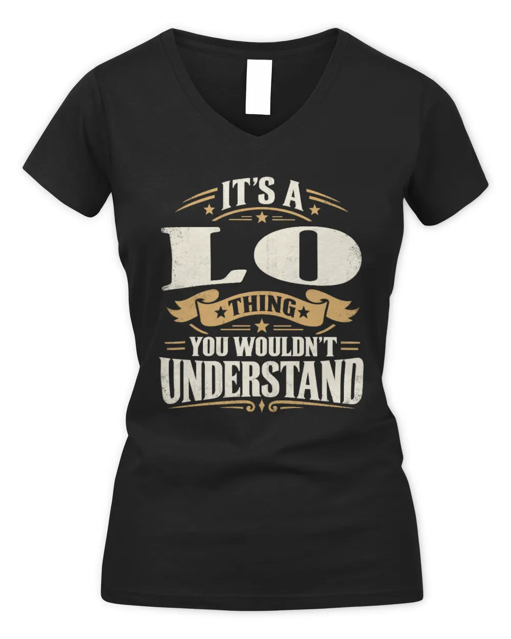 LO P08 TH51 - Personalized “It’s a/an [NAME] Thing – You Wouldn’t Understand” Shirt - Women's V-Neck T-Shirt - Black