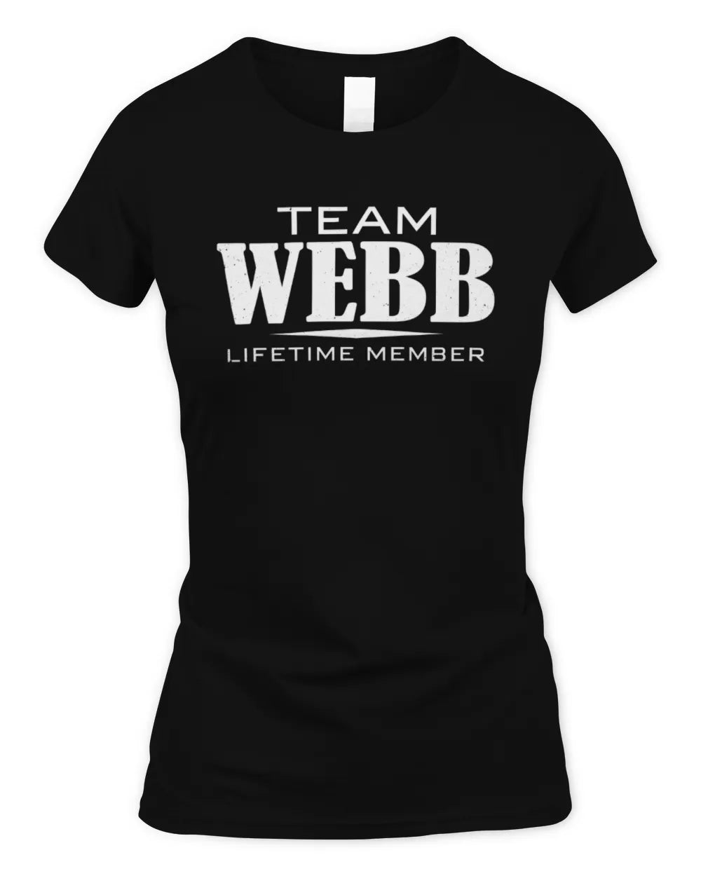 WEBB BL62-K4-128 - Personalized “Team NAME Lifetime Member” - Women's Standard T-Shirt - Black