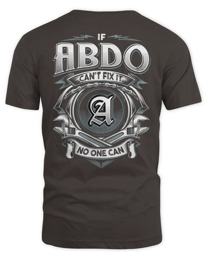 ABDO AP81-K4-626 - Personalized Ahmed Quote Apparel “If Ahmed Can't Fix It, No One Can” - Unisex Standard T-Shirt - Dark Chocolate