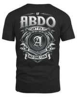 ABDO AP81-K4-626 - Personalized Ahmed Quote Apparel “If Ahmed Can't Fix It, No One Can” - Unisex Standard T-Shirt - Black