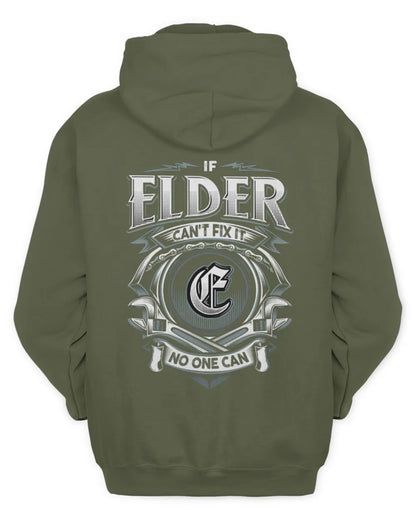 ELDER AP81-K4-626 - Personalized Ahmed Quote Apparel “If Ahmed Can't Fix It, No One Can” - Unisex Hoodie - Military Green