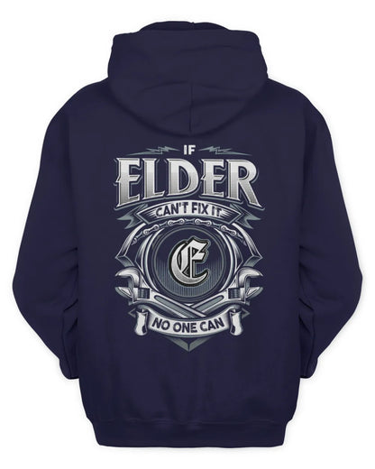 ELDER AP81-K4-626 - Personalized Ahmed Quote Apparel “If Ahmed Can't Fix It, No One Can” - Unisex Hoodie - Navy