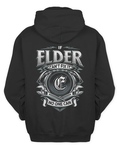 ELDER AP81-K4-626 - Personalized Ahmed Quote Apparel “If Ahmed Can't Fix It, No One Can” - Unisex Hoodie - Black
