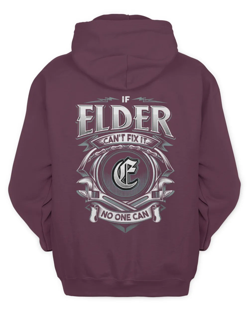 ELDER AP81-K4-626 - Personalized Ahmed Quote Apparel “If Ahmed Can't Fix It, No One Can” - Unisex Hoodie - Maroon