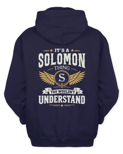 SOLOMON KT06-M008 It’s a [NAME] Thing – You Wouldn’t Understand | Personalized Vintage T-Shirt - Unisex Hoodie - Navy