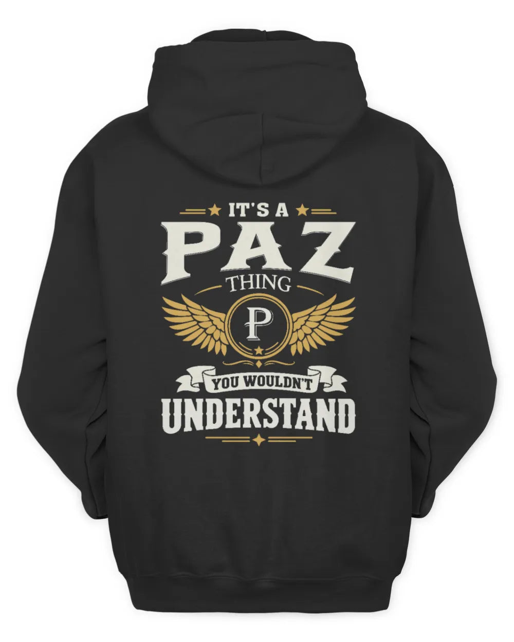 PAZ KT06-M008 It’s a [NAME] Thing – You Wouldn’t Understand | Personalized Vintage T-Shirt - Unisex Hoodie - Black
