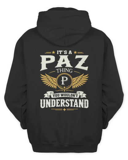 PAZ KT06-M008 It’s a [NAME] Thing – You Wouldn’t Understand | Personalized Vintage T-Shirt - Unisex Hoodie - Black