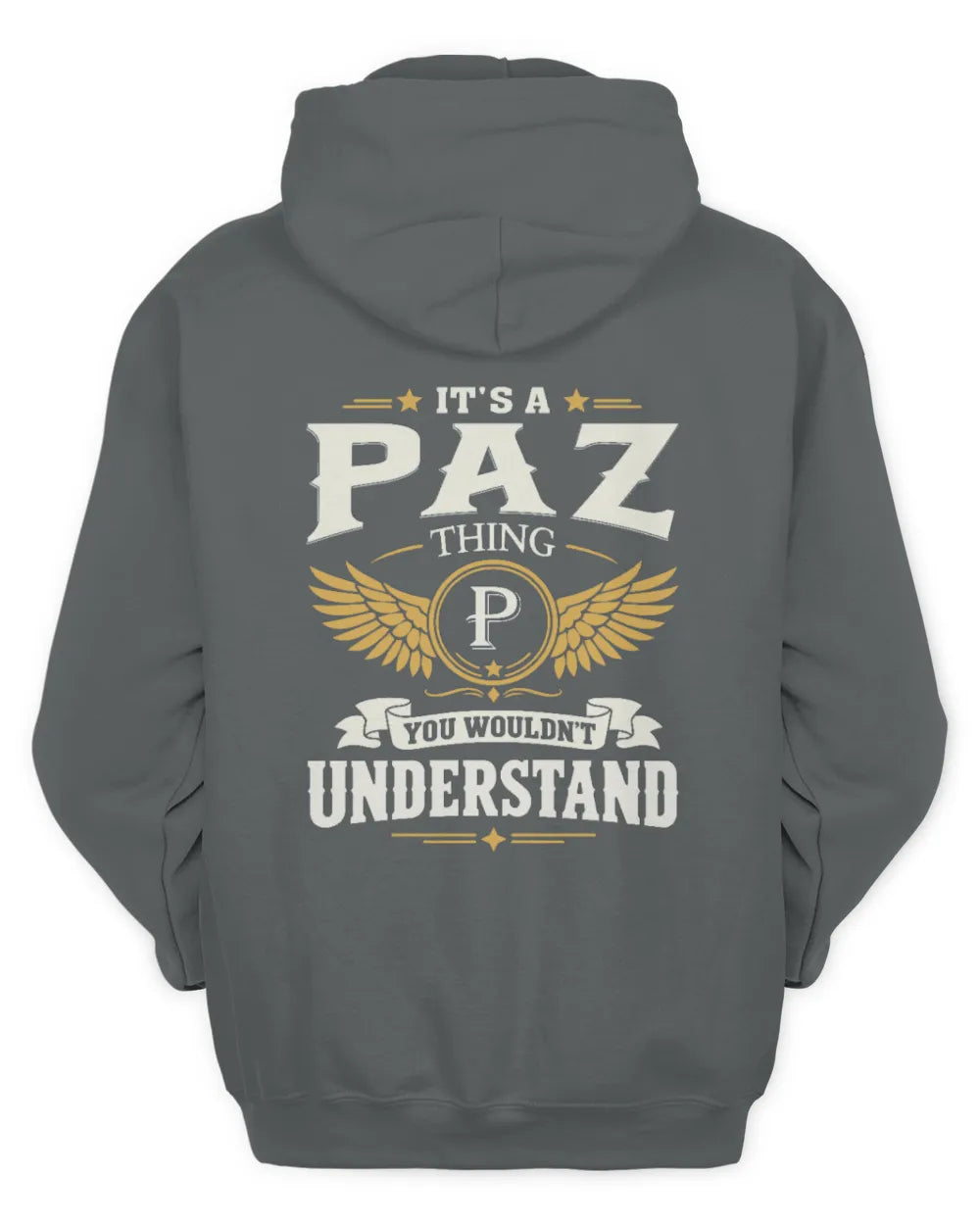 PAZ KT06-M008 It’s a [NAME] Thing – You Wouldn’t Understand | Personalized Vintage T-Shirt - Unisex Hoodie - Charcoal