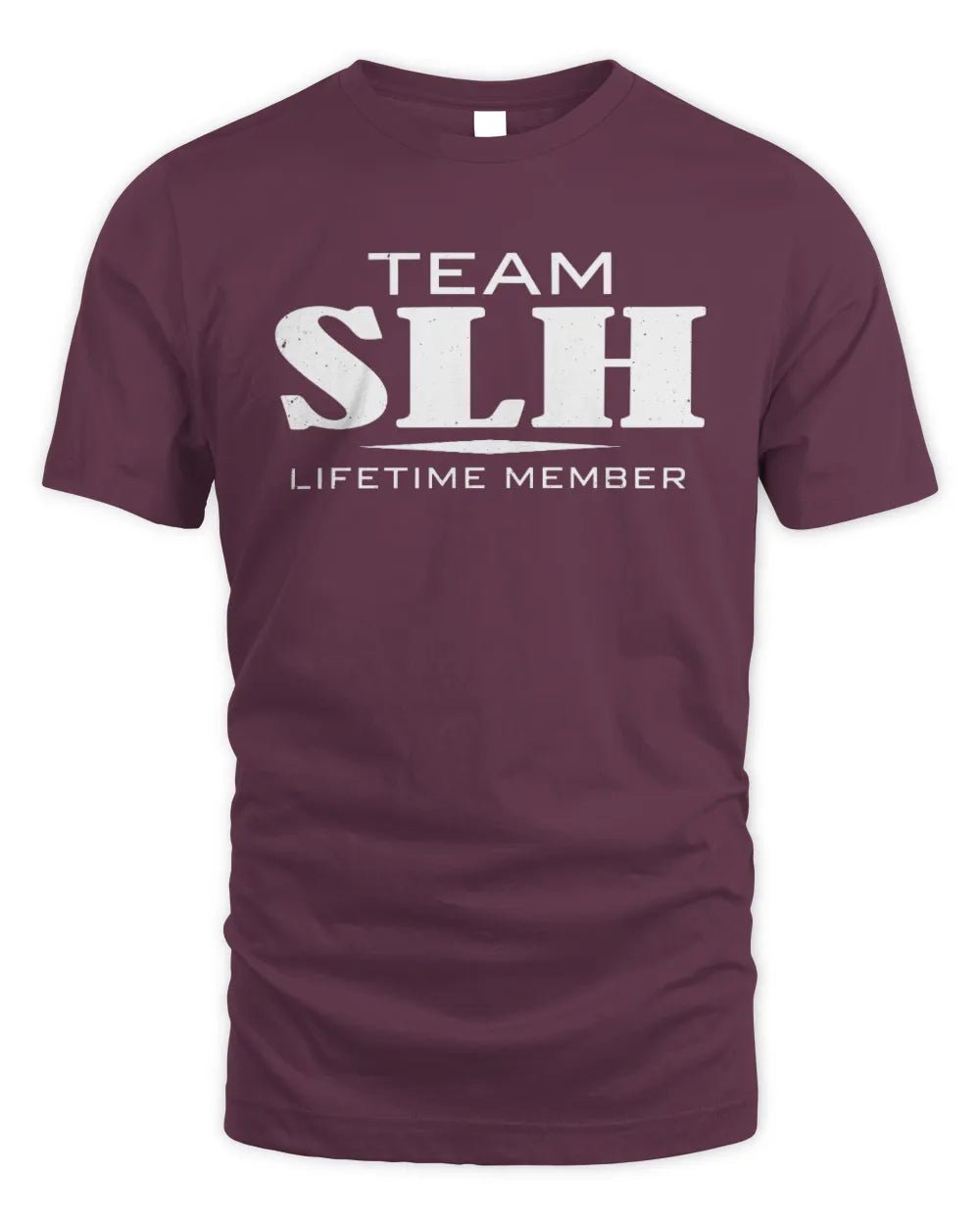 SLH BL62-K4-128 - Personalized “Team NAME Lifetime Member” - Unisex Standard T-Shirt - Maroon