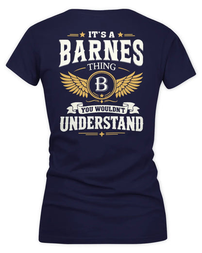 BARNES KT06-M008 It’s a [NAME] Thing – You Wouldn’t Understand | Personalized Vintage T-Shirt - Women's V-Neck T-Shirt - Navy
