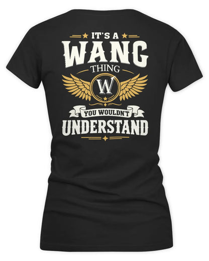 WANG KT06-M008 It’s a [NAME] Thing – You Wouldn’t Understand | Personalized Vintage T-Shirt - Women's V-Neck T-Shirt - Black