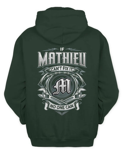 MATHIEU AP81-K4-626 - Personalized Ahmed Quote Apparel “If Ahmed Can't Fix It, No One Can” - Unisex Hoodie - Forest Green