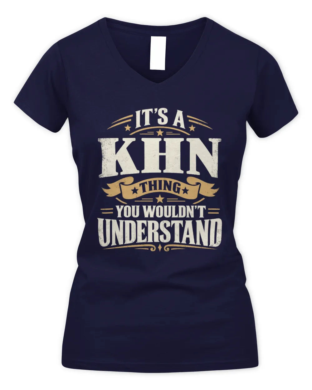 KHN P08 TH51 - Personalized “It’s a/an [NAME] Thing – You Wouldn’t Understand” Shirt - Women's V-Neck T-Shirt - Navy