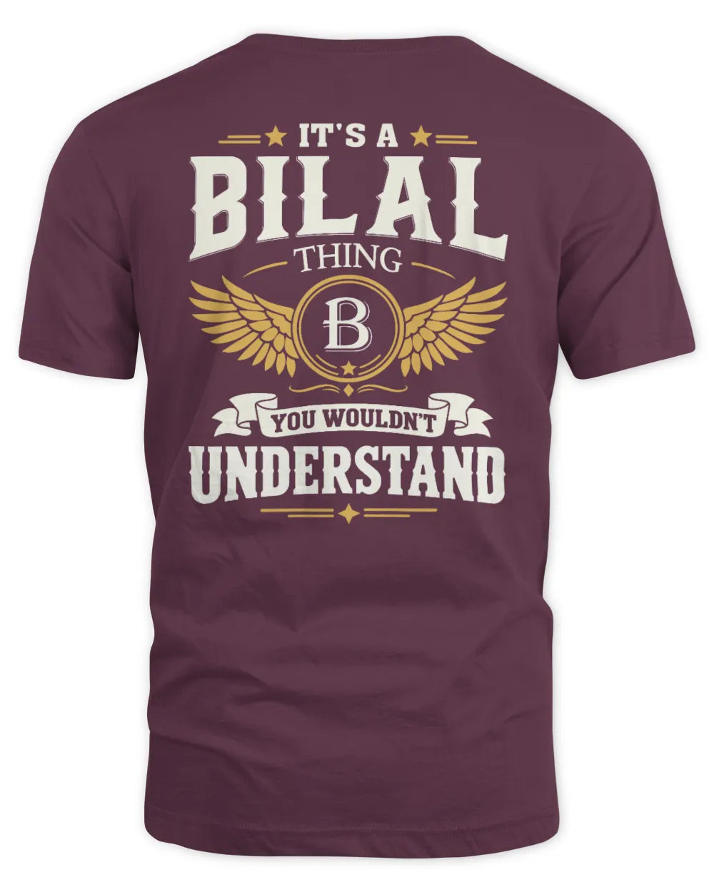 BILAL KT06-M008 It’s a [NAME] Thing – You Wouldn’t Understand | Personalized Vintage T-Shirt - Unisex Standard T-Shirt - Maroon