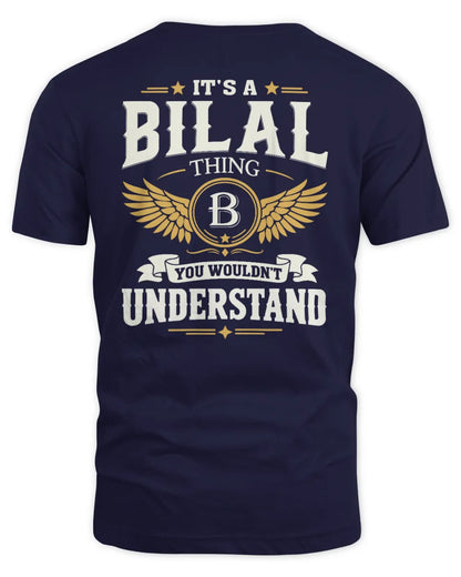 BILAL KT06-M008 It’s a [NAME] Thing – You Wouldn’t Understand | Personalized Vintage T-Shirt - Unisex Standard T-Shirt - Navy