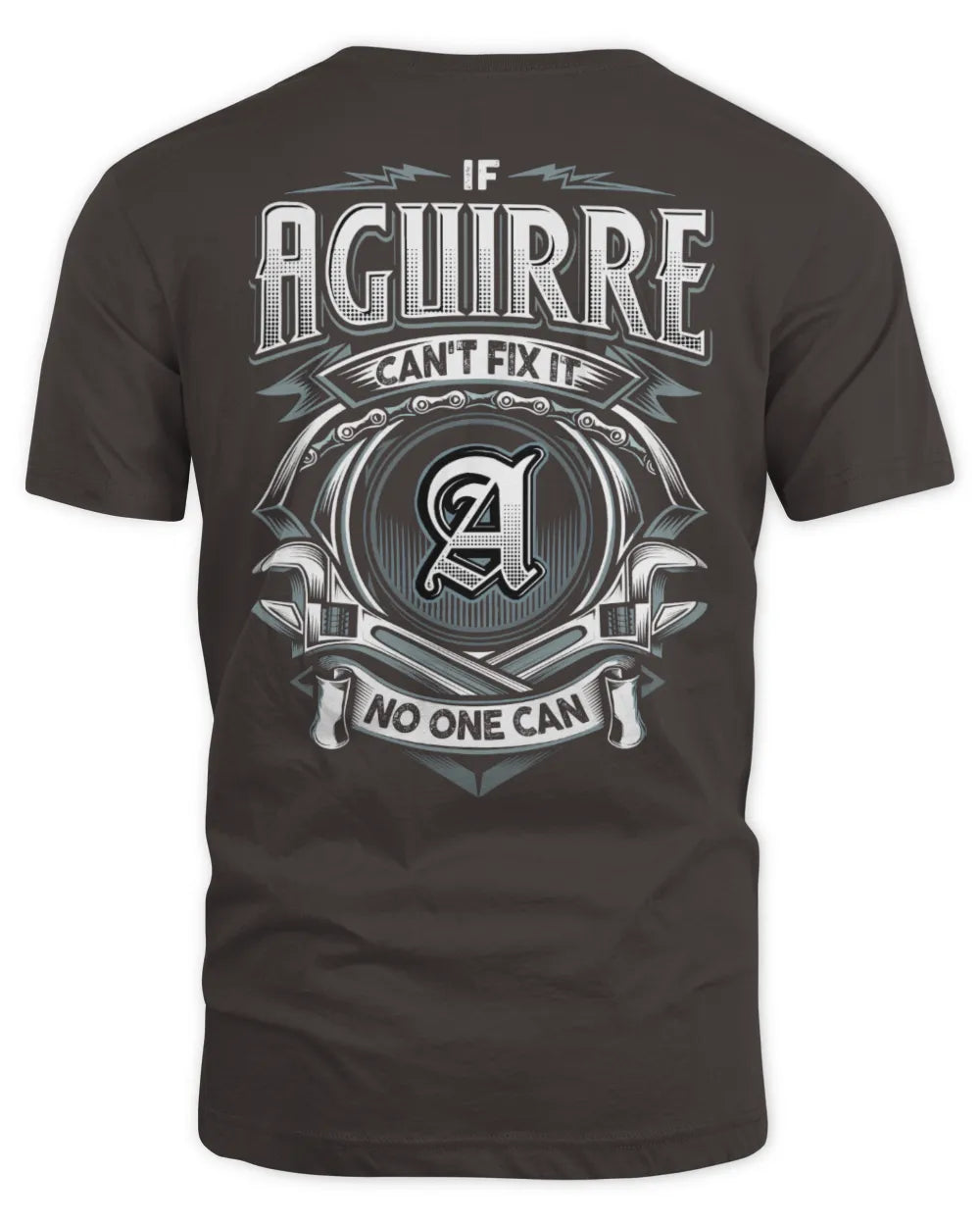 AGUIRRE AP81-K4-626 - Personalized Ahmed Quote Apparel “If Ahmed Can't Fix It, No One Can” - Unisex Standard T-Shirt - Dark Chocolate